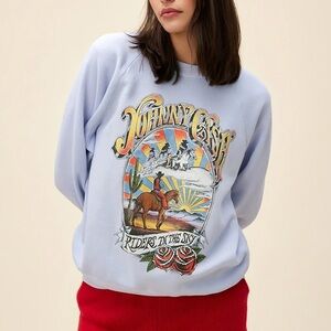 M NEW Daydreamer Johnny Cash ‘Riders in the Sky’ Sweater